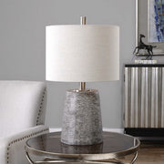 Uttermost Duron Table Lamp With Beige Linen Shade