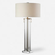 Uttermost Monette Acrylic Table Lamp With Off-White Linen Shade