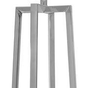 Uttermost Keokee Polished Steel Floor Lamp With Taupe Linen