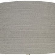 Uttermost Keokee Polished Steel Floor Lamp With Taupe Linen