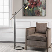 Uttermost Chisum Dark Oil Rubbed Bronze Floor Lamp