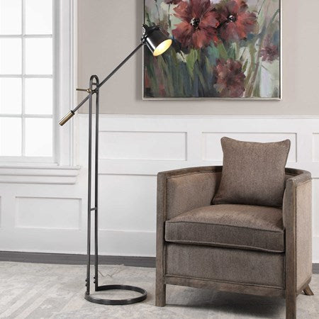 Uttermost Chisum Dark Oil Rubbed Bronze Floor Lamp