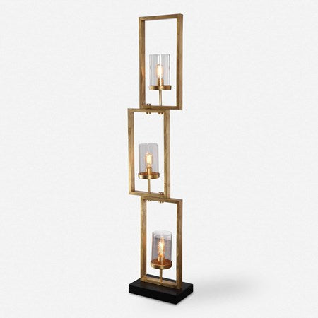 Uttermost Cielo Gold Modern Floor Lamp