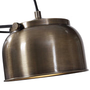 Uttermost Bessemer Antique Brass and Aged Black Reading Floor Lamp With Metal Shade
