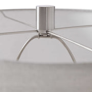 Uttermost Montsant Ivory Stone and Aged Gray Ceramic Table Lamp With Linen Shade