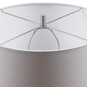 Uttermost Sedna Blue Ceramic Table Lamp With White Linen Shade