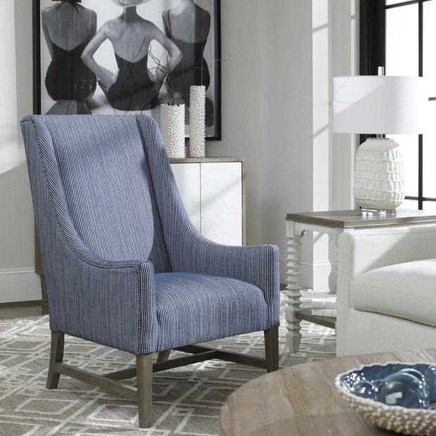 Uttermost Caelina Aged White Textured Ceramic Table Lamp With Linen Shade
