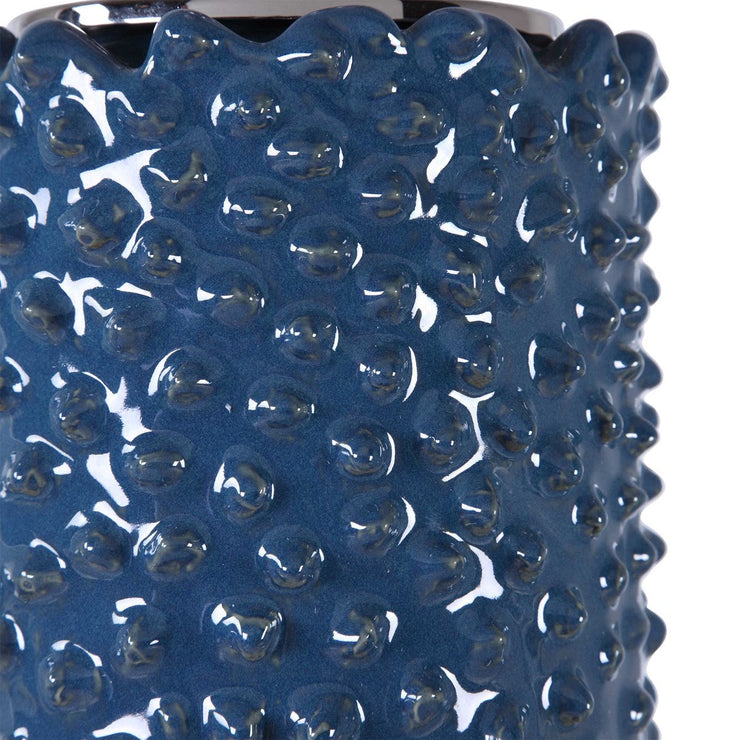 Uttermost Ciji Indigo Blue Table Lamp With White Shade