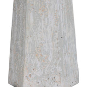 Uttermost Apollo Off-White, Light Gray and Taupe Textured Table Lamp With White Linen Drum Shade