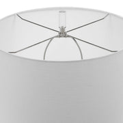 Uttermost Rialta Aqua Crackled Glaze Ceramic Table Lamp With White Linen