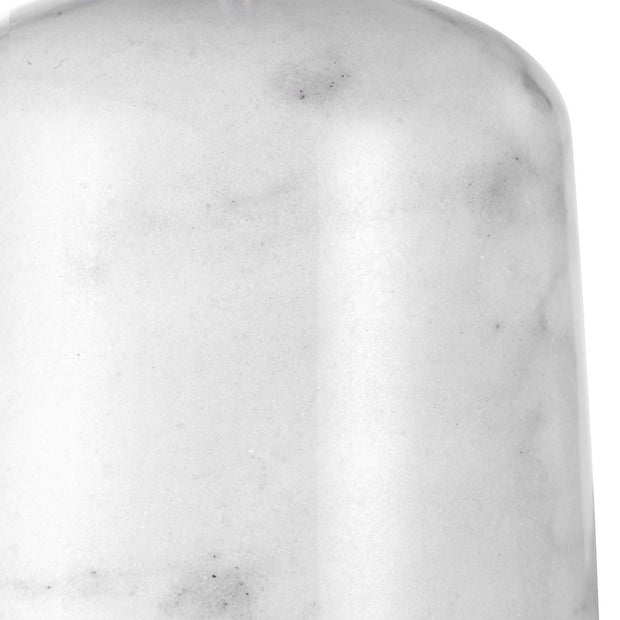 Uttermost Eloise White Marble Table Lamp With Linen Shade
