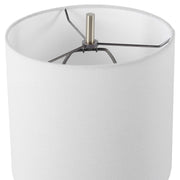 Uttermost Eloise White Marble Table Lamp With Linen Shade