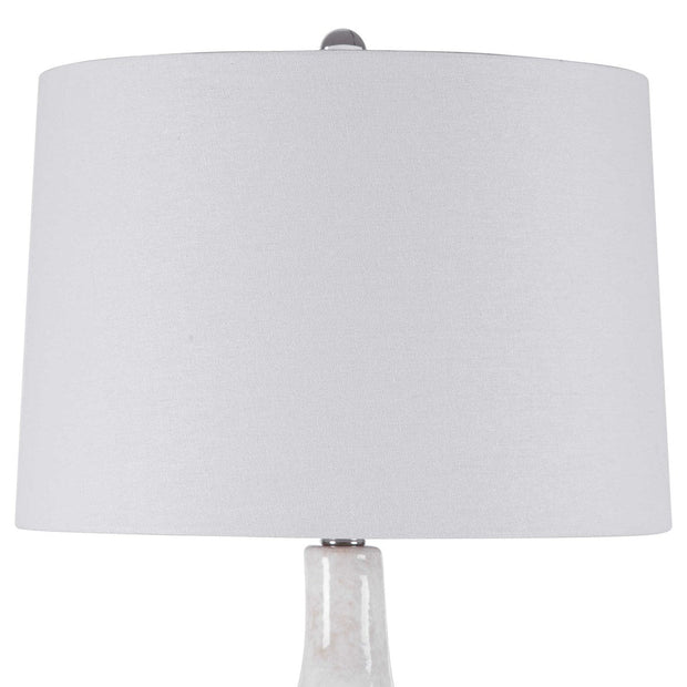 Uttermost Durango Terracotta Rust Ceramic Table Lamp With White Linen Shade