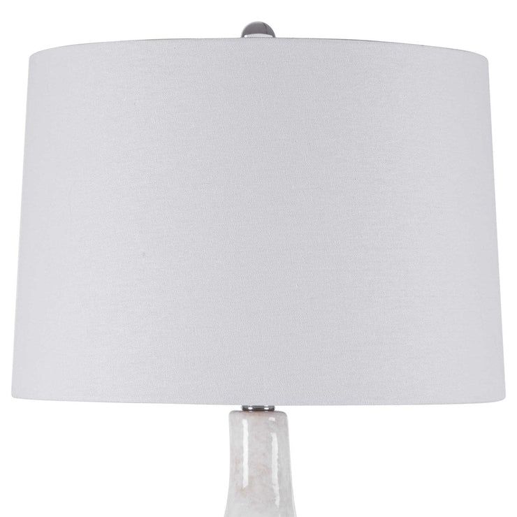 Uttermost Durango Terracotta Rust Ceramic Table Lamp With White Linen Shade