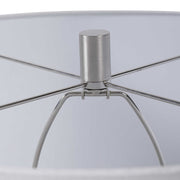 Uttermost Geometry Emerald Green Glazed Ceramic Table Lamp With White Linen Shade