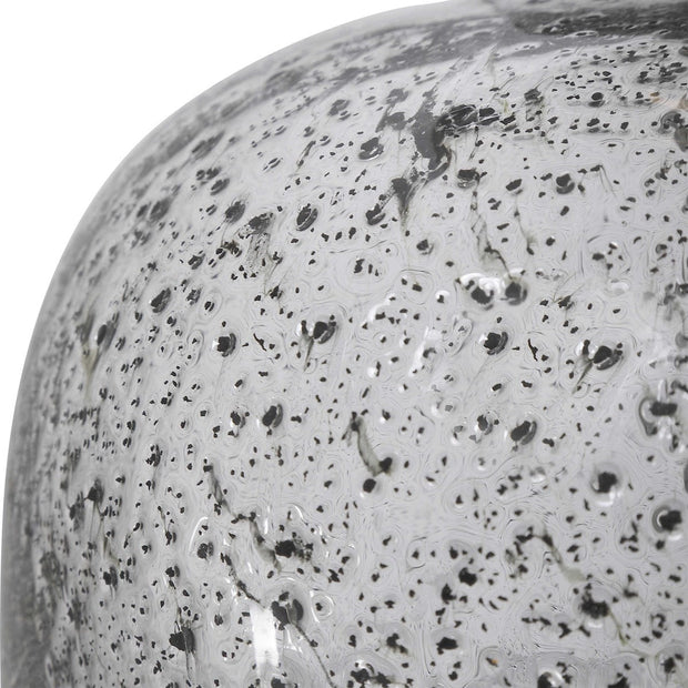 Uttermost Storm Translucent Art Glass Table Lamp With Light Gray Linen Shade