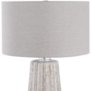Uttermost Pikes Taupe Glazed Ceramic Table Lamp With Light Gray Shade