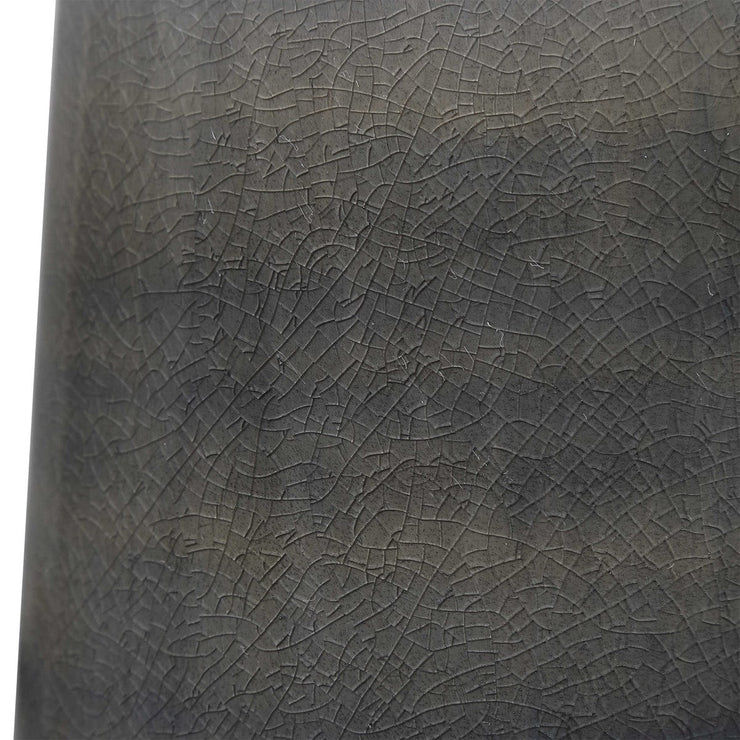 Uttermost Seurat Charcoal Gray Ceramic Table Lamp With White Linen Shade