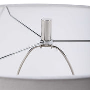 Uttermost Seurat Charcoal Gray Ceramic Table Lamp With White Linen Shade
