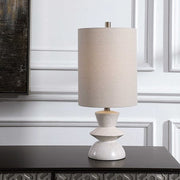 Uttermost Stevens Buffet Lamp With Light Beige Shade