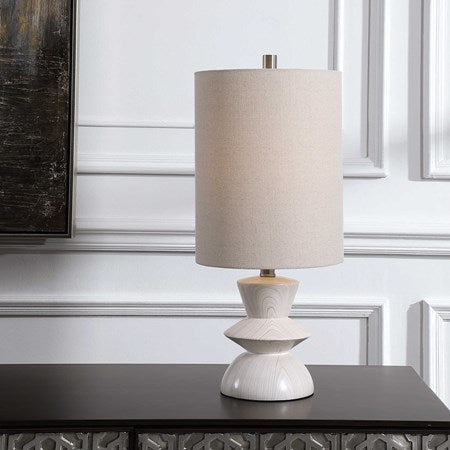 Uttermost Stevens Buffet Lamp With Light Beige Shade