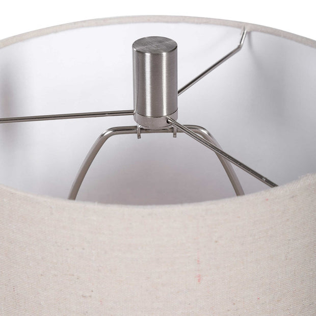 Uttermost Stevens Buffet Lamp With Light Beige Shade