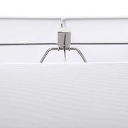 Uttermost Entry White Glazed Ceramic Contemporary Table Lamp With Linen Shade