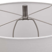 Uttermost Caicos Aqua and Teal Crackle Glazed Ceramic Table Lamp With White Linen Shade
