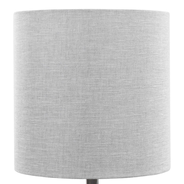 Uttermost Lenta Off-White Ceramic Accent Lamp With Oatmeal Linen Shade