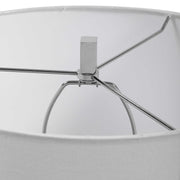 Uttermost Cordata Light Gray Table Lamp With White Drum Shade