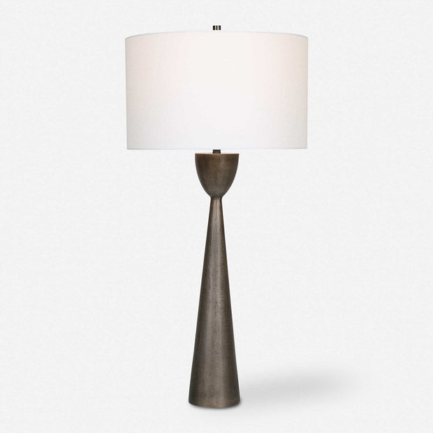 Uttermost Waller Table Lamp With White Linen Shade