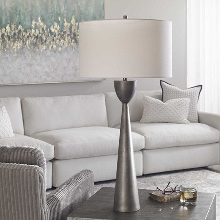 Uttermost Waller Table Lamp With White Linen Shade