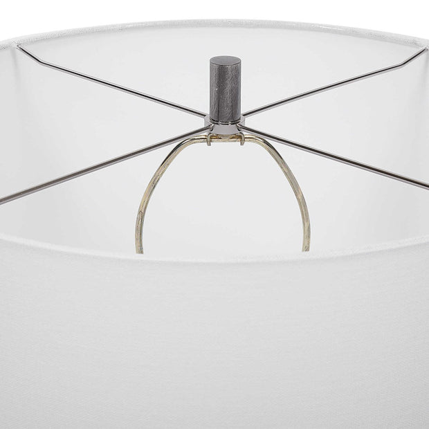 Uttermost Waller Table Lamp With White Linen Shade