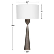 Uttermost Waller Table Lamp With White Linen Shade