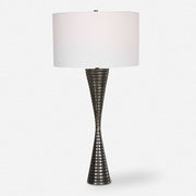 Uttermost Renegade Cast Iron Table Lamp With White Shade