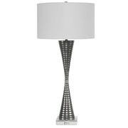 Uttermost Renegade Cast Iron Table Lamp With White Shade