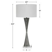 Uttermost Renegade Cast Iron Table Lamp With White Shade