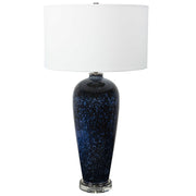 Uttermost Stargazer Cobalt Blue Glass Table Lamp With White Shade