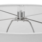 Uttermost Turbulence White, Black and Gray Glass Table Lamp With White Shade