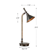 Uttermost Duvall Bronze Desk Lamp