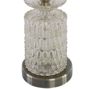 Uttermost Flaviana Champagne Glass Buffet Lamp With White Linen Shade