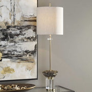 Uttermost Kiota Buffet Lamp With Oatmeal Linen Fabric