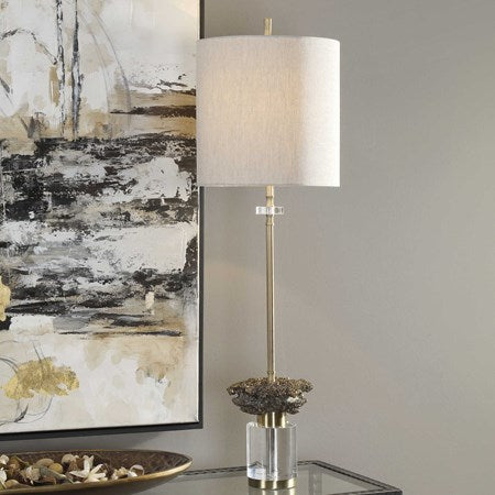 Uttermost Kiota Buffet Lamp With Oatmeal Linen Fabric