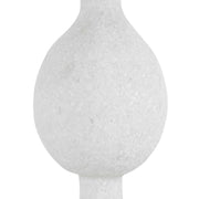 Uttermost Inverse Ivory and Black Stone Table Lamp With White Shade