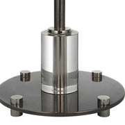 Uttermost Aurelia Polished Nickel Buffet Lamp With White Linen Shade