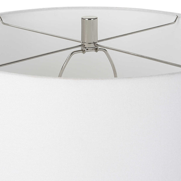 Uttermost Amphora Off-White Crackle Glaze Ceramic Table Lamp With White Drum Shade