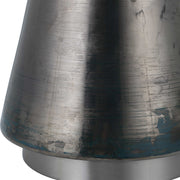 Uttermost Contour Blue Green Metallic Glass Table Lamp With Oatmeal Drum Shade