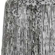 Uttermost Static Black and White Glazed Ceramic Table Lamp With Linen Shade
