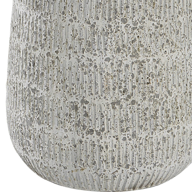 Uttermost Scouts Off-White Matte Glaze Ceramic Table Lamp With White Shade