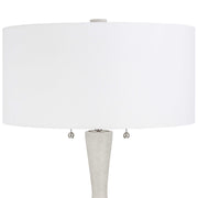 Uttermost Sharma Ivory Stone Table Lamp With White Linen Shade